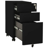 vidaXL Ladeblok verrijdbaar 39x45x59 cm staal wit