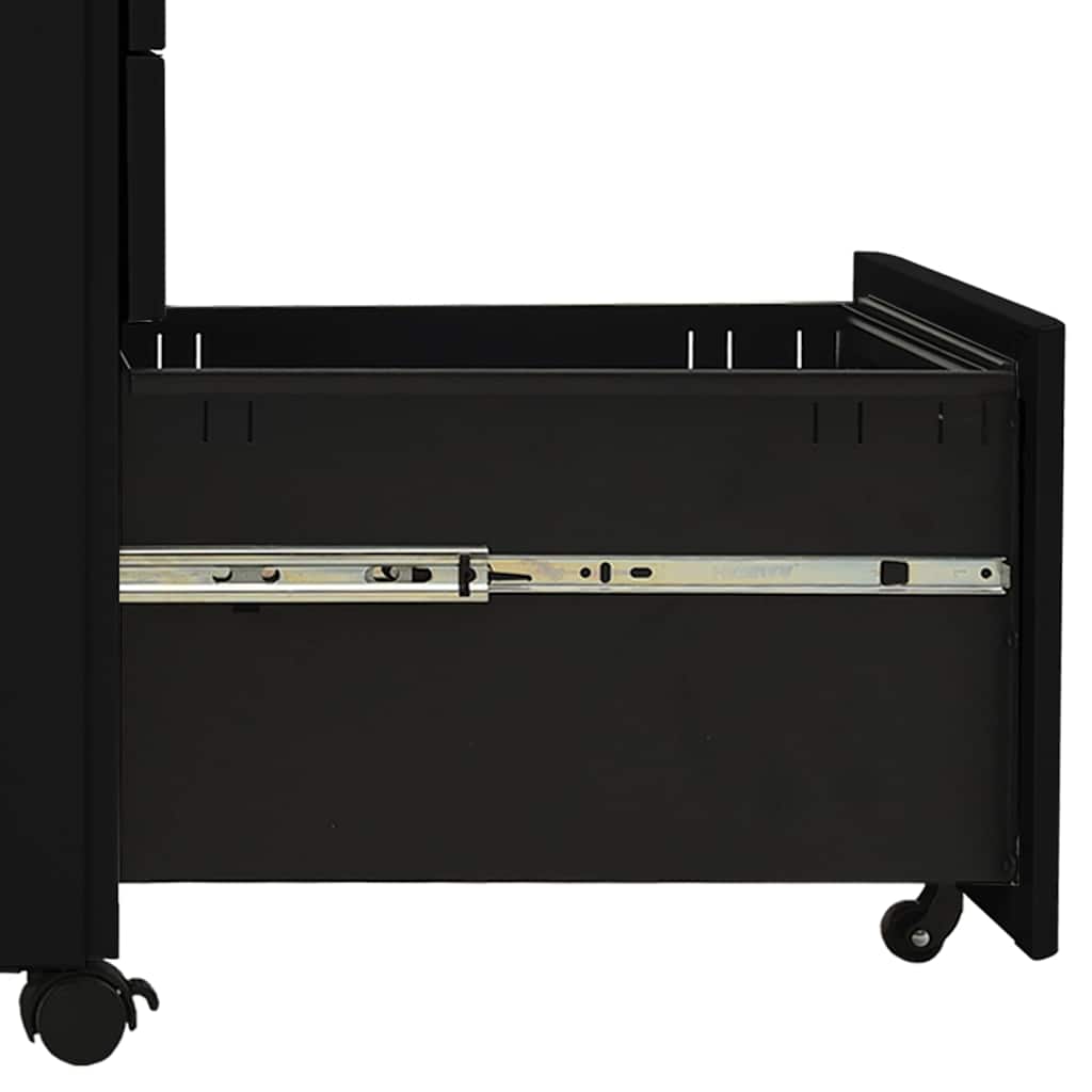 vidaXL Ladeblok verrijdbaar 39x45x59 cm staal wit