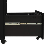 vidaXL Ladeblok verrijdbaar 39x45x59 cm staal wit