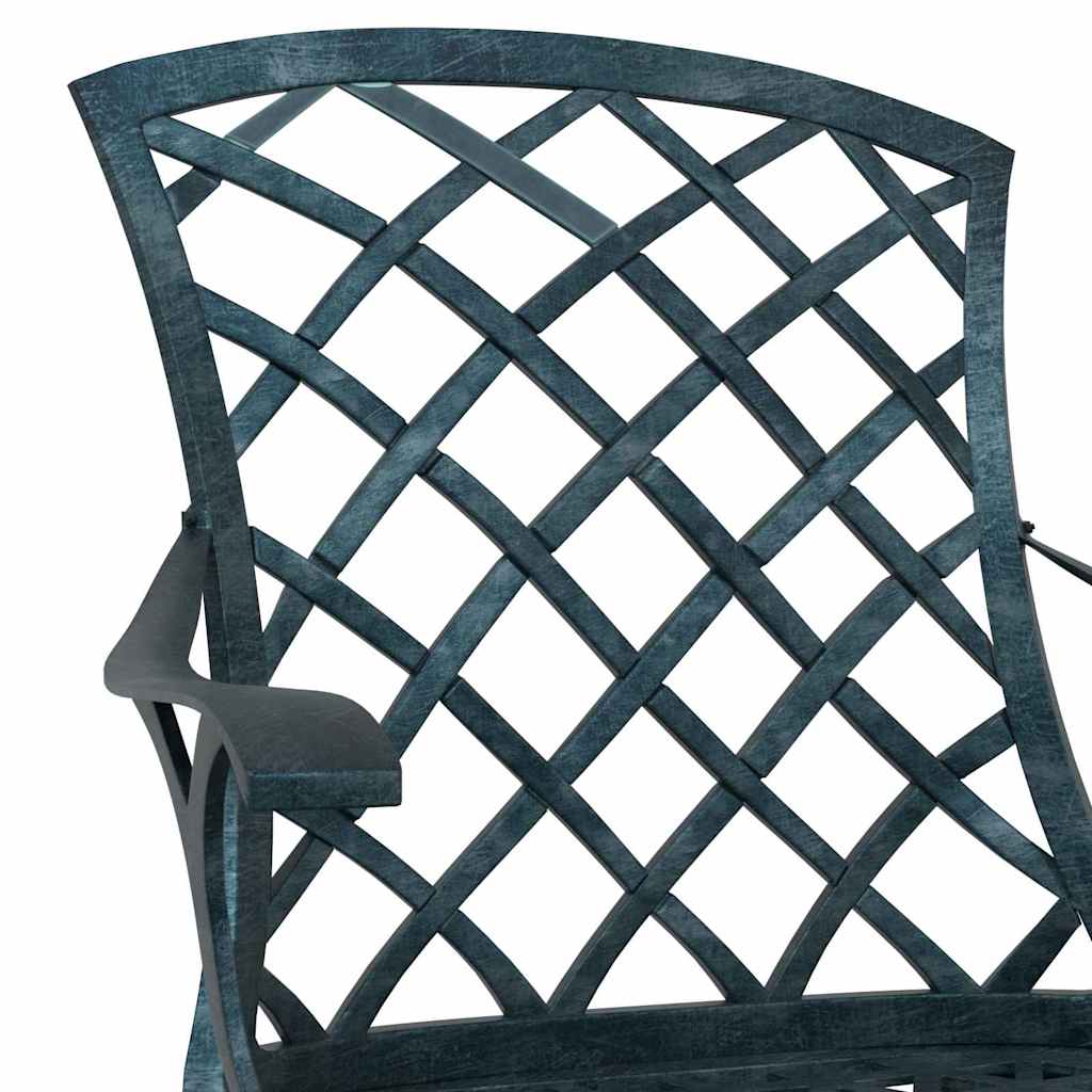 vidaXL 3-Piece Cast Aluminum Bistro Set White