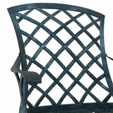 vidaXL 3-Piece Cast Aluminum Bistro Set White
