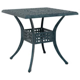 vidaXL 3-Piece Cast Aluminum Bistro Set White
