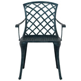 vidaXL 3-Piece Cast Aluminum Bistro Set White