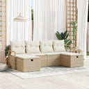 vidaXL Sofa Set with Cushions 5 pcs Poly Rattan