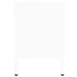 vidaXL Tv-meubel 90x30x44 cm staal en glas zwart
