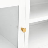 vidaXL Tv-meubel 90x30x44 cm staal en glas zwart