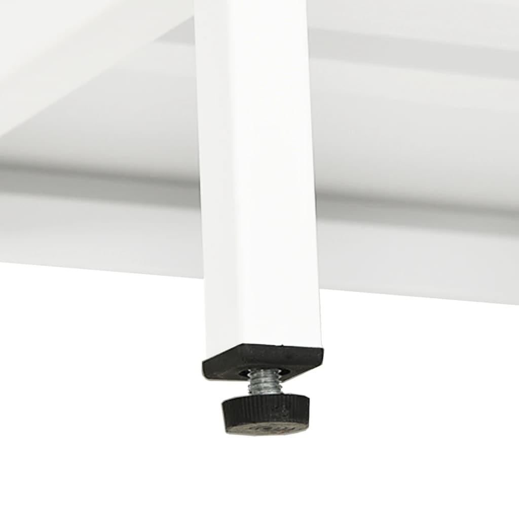 vidaXL Tv-meubel 90x30x44 cm staal en glas zwart