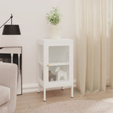 vidaXL Sideboard 38x35x70 cm steel and glass black