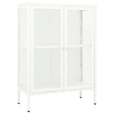 vidaXL Sideboard 75x35x105 cm Steel and Glass Black