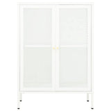 vidaXL Sideboard 75x35x105 cm Steel and Glass Black