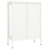 vidaXL Sideboard 75x35x105 cm Steel and Glass Black