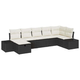 vidaXL Sofa Set with Cushions 8 pcs Poly Rattan