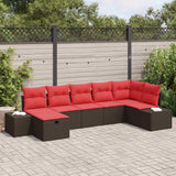 vidaXL Sofa set 4 pcs poly rattan
