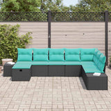 vidaXL Tuinbank Set 8 st Bruin poly rattan