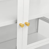 vidaXL Vitrinekast 90x40x180 cm staal en gehard glas zwart