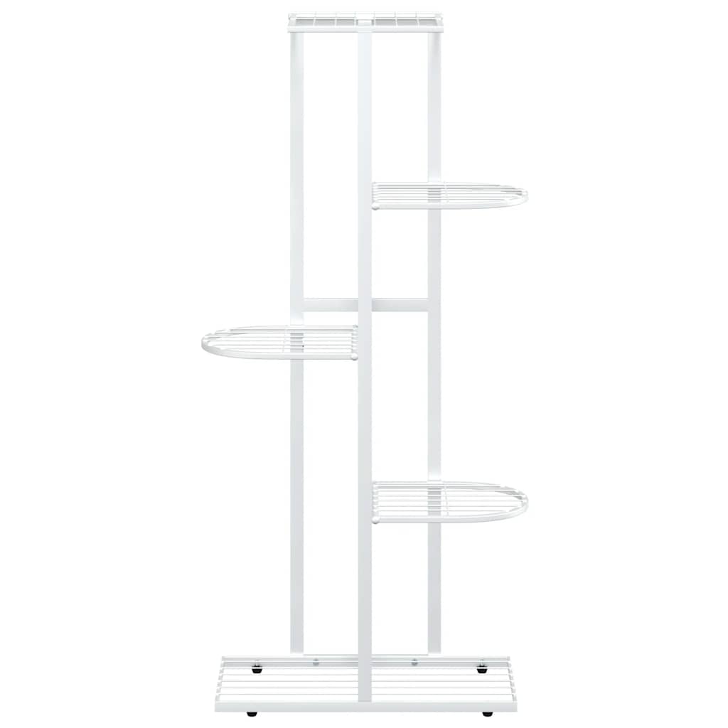 vidaXL Bloemenstandaard met 4 lagen 43x22x76 cm metaal zwart