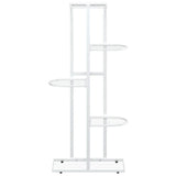 vidaXL Bloemenstandaard met 4 lagen 43x22x76 cm metaal zwart
