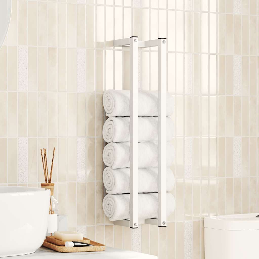 vidaXL Handdoekenrek 25x20x95 cm ijzer zwart