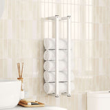 vidaXL Handdoekenrek 25x20x95 cm ijzer zwart