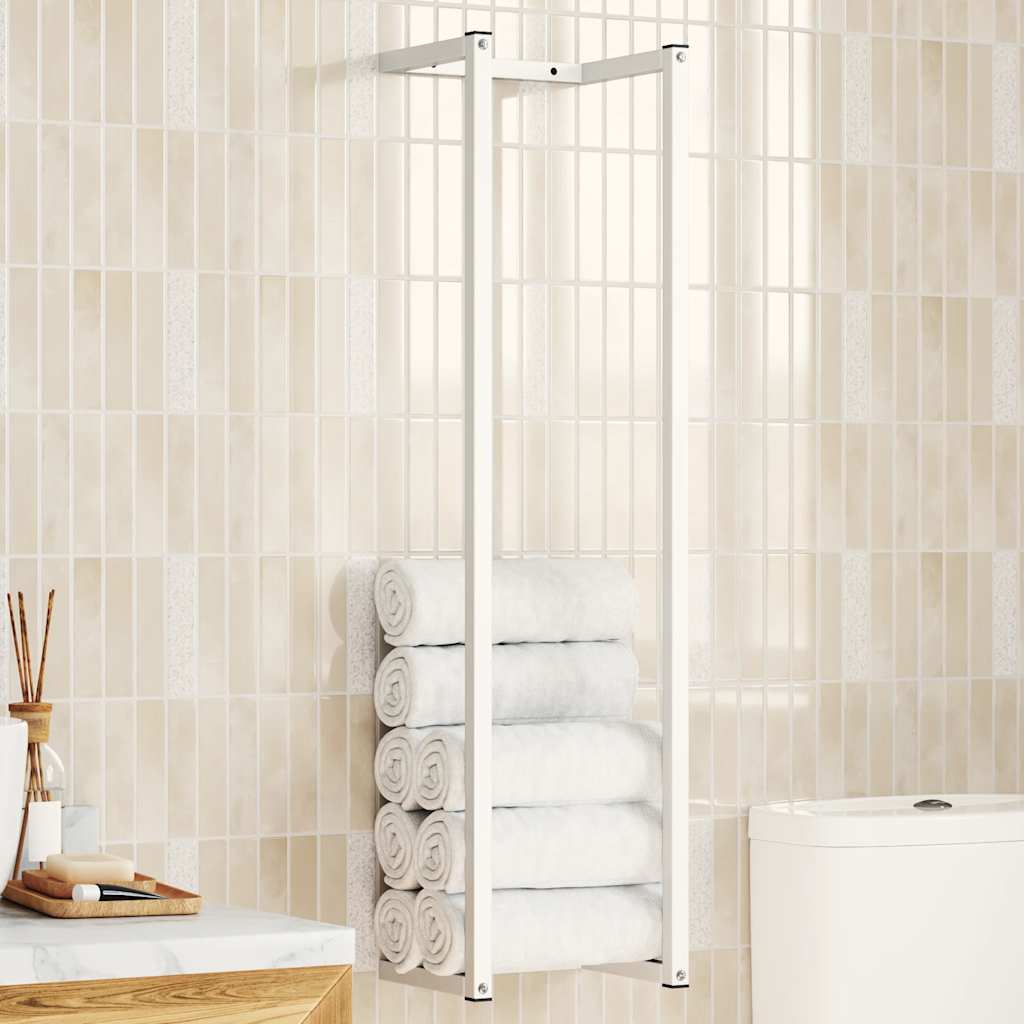 vidaXL Handdoekenrek 25x20x95 cm ijzer zwart