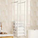 vidaXL Handdoekenrek 25x20x95 cm ijzer zwart
