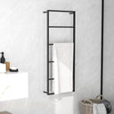 vidaXL Towel Rack 45x10x115 cm Steel Black