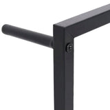 vidaXL Towel Rack 45x10x115 cm Steel Black