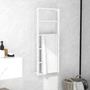 vidaXL Towel Rack 45x10x115 cm Steel Black