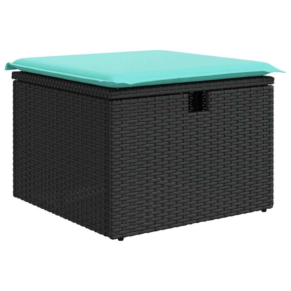 vidaXL Tuinbank Set 7 st Bruin poly rattan