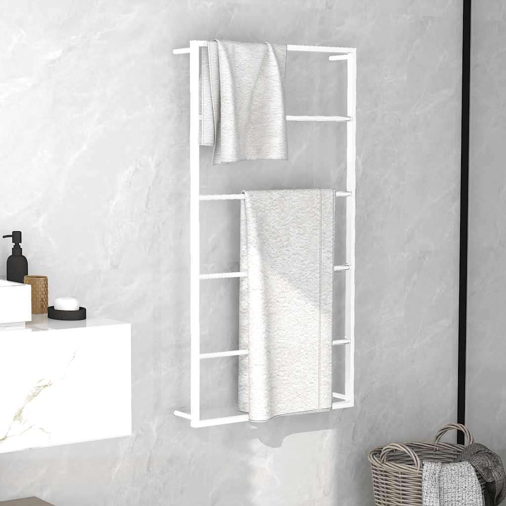 vidaXL Towel Rack 45x10x115 cm Steel Black