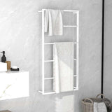 vidaXL Towel Rack 45x10x115 cm Steel Black