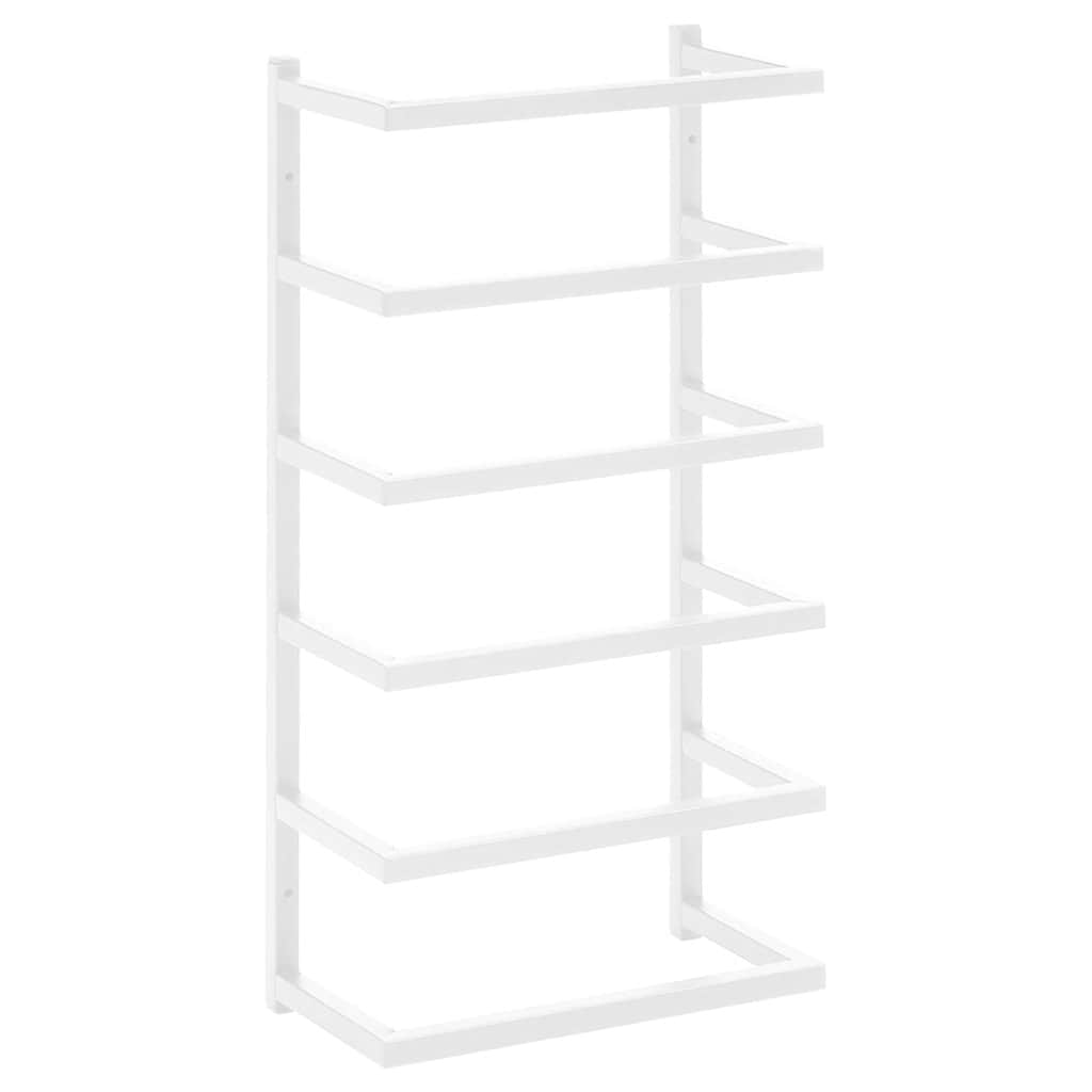 vidaXL Handdoekenrek 24x12x48 cm staal zwart