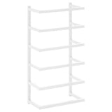 vidaXL Handdoekenrek 24x12x48 cm staal zwart
