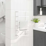 vidaXL Handdoekenrek 24x12x48 cm staal zwart