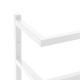 vidaXL Handdoekenrek 24x12x48 cm staal zwart