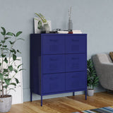 vidaXL Ladekast 80x35x101,5 cm staal olijfgroen