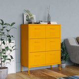 vidaXL Ladekast 80x35x101,5 cm staal olijfgroen