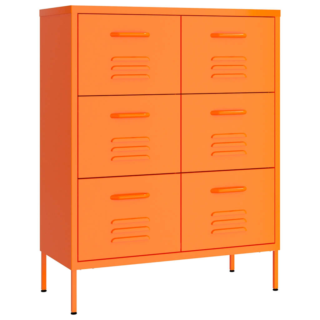 vidaXL Ladekast 80x35x101,5 cm staal olijfgroen