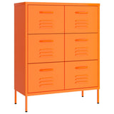 vidaXL Ladekast 80x35x101,5 cm staal olijfgroen