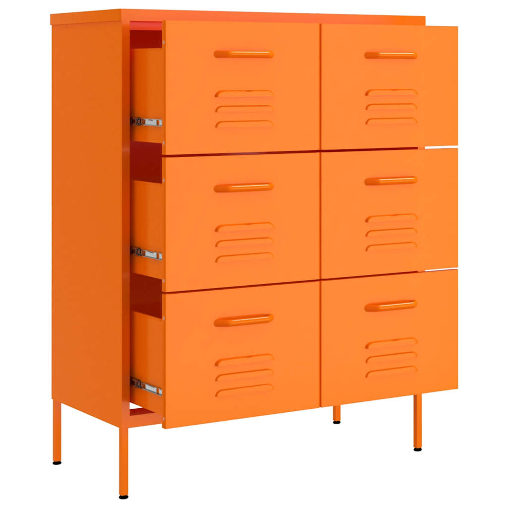 vidaXL Ladekast 80x35x101,5 cm staal olijfgroen