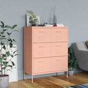 vidaXL Ladekast 80x35x101,5 cm staal olijfgroen