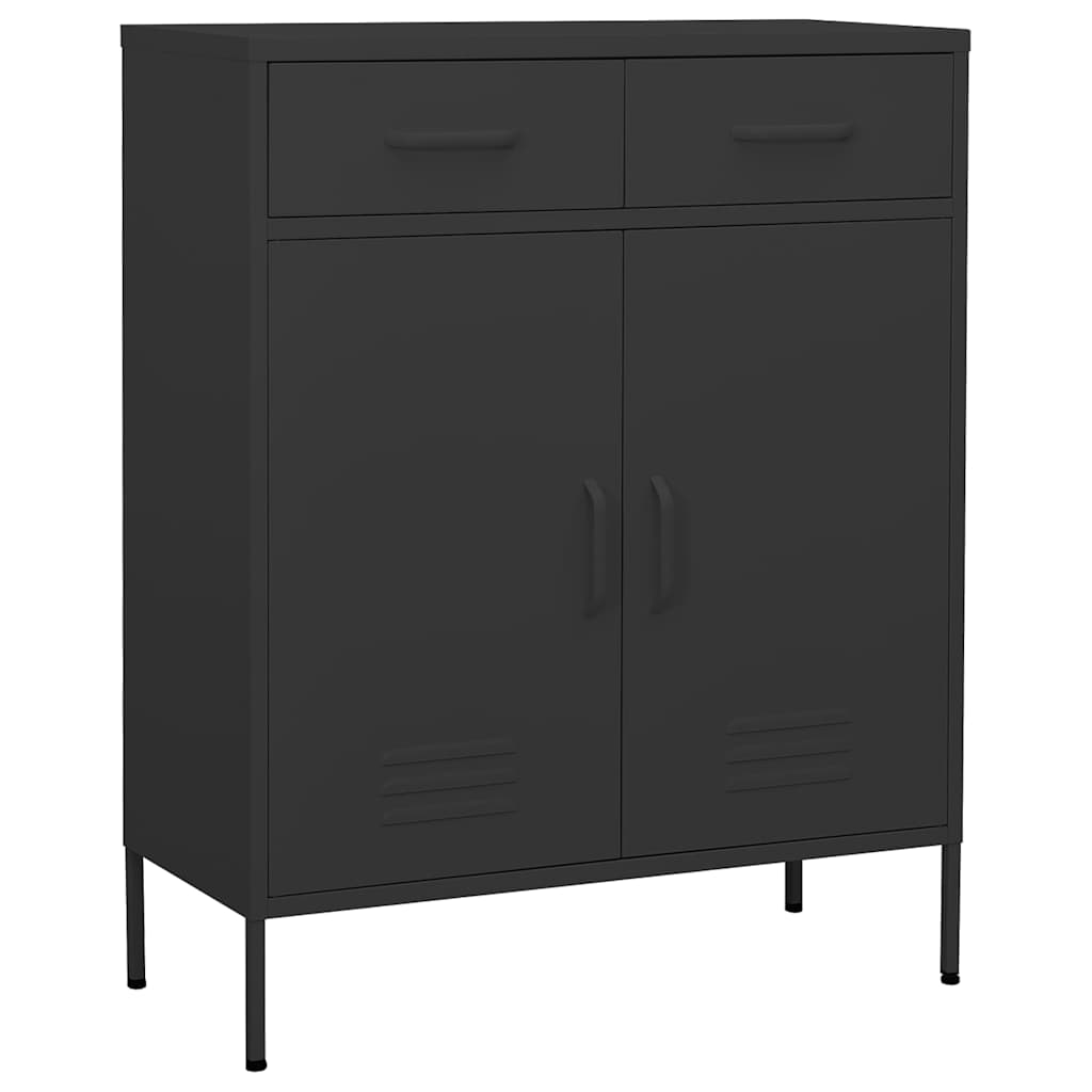 vidaXL Opbergkast 80x35x101,5 cm staal olijfgroen