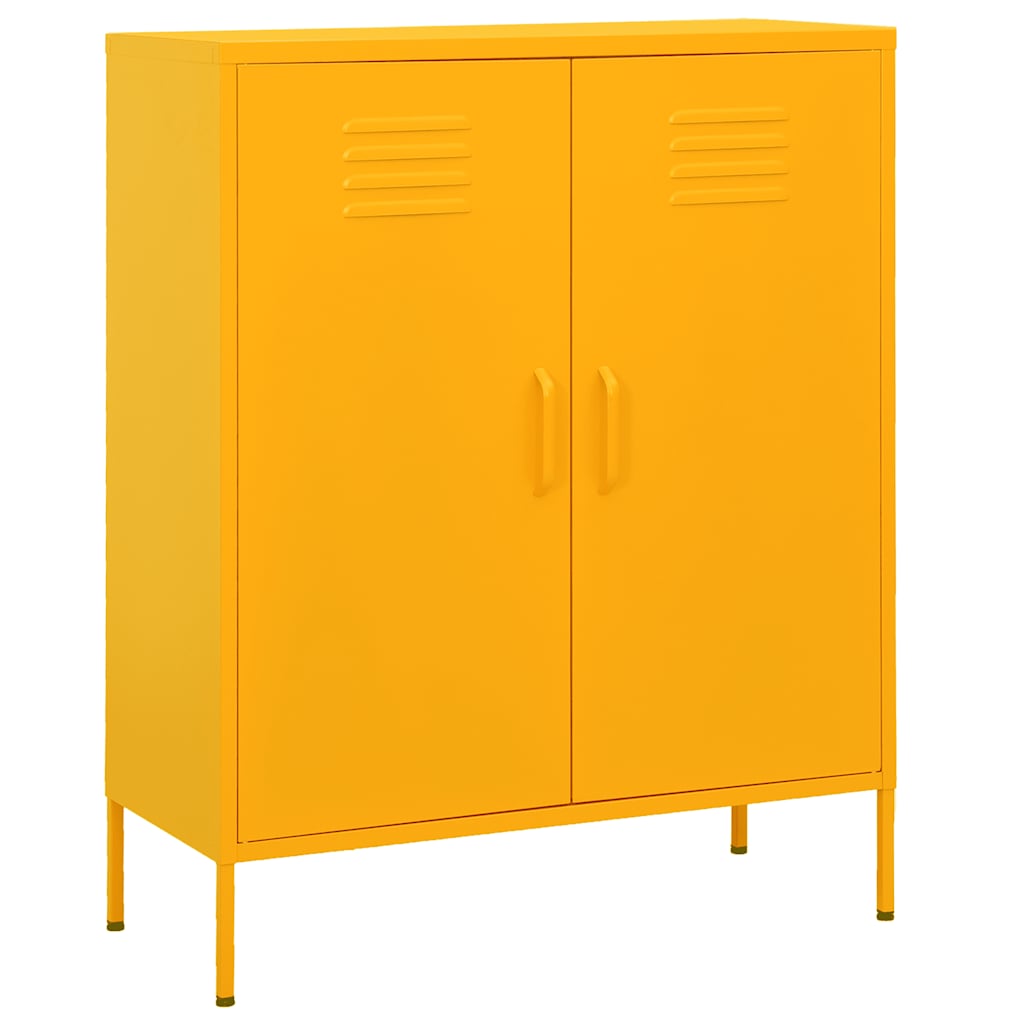 vidaXL Opbergkast 80x35x101,5 cm staal olijfgroen