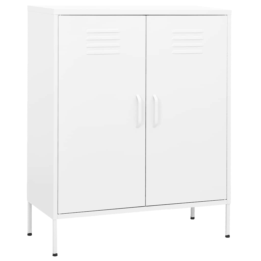 vidaXL Opbergkast 80x35x101,5 cm staal olijfgroen