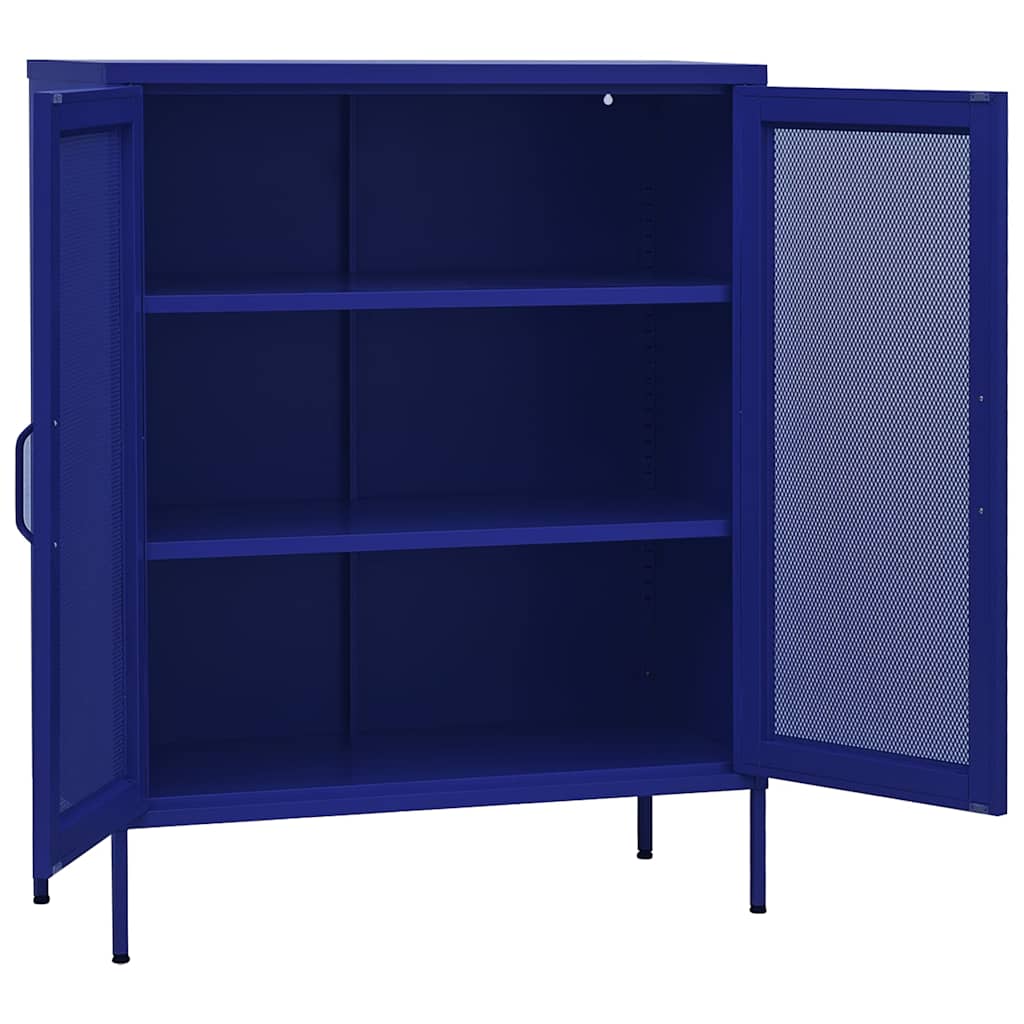 vidaXL Opbergkast 80x35x101,5 cm staal olijfgroen