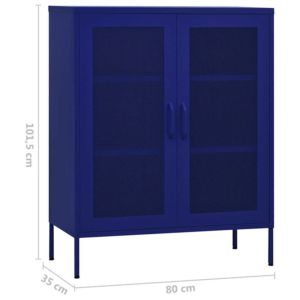 vidaXL Opbergkast 80x35x101,5 cm staal olijfgroen