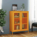 vidaXL Opbergkast 80x35x101,5 cm staal olijfgroen
