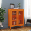 vidaXL Opbergkast 80x35x101,5 cm staal olijfgroen