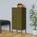 vidaXL Storage Cabinet 42.5x35x101.5 cm steel olive green
