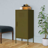 vidaXL Storage Cabinet 42.5x35x101.5 cm steel olive green